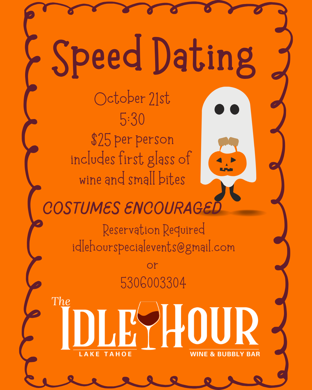 October 21 Speed Dating