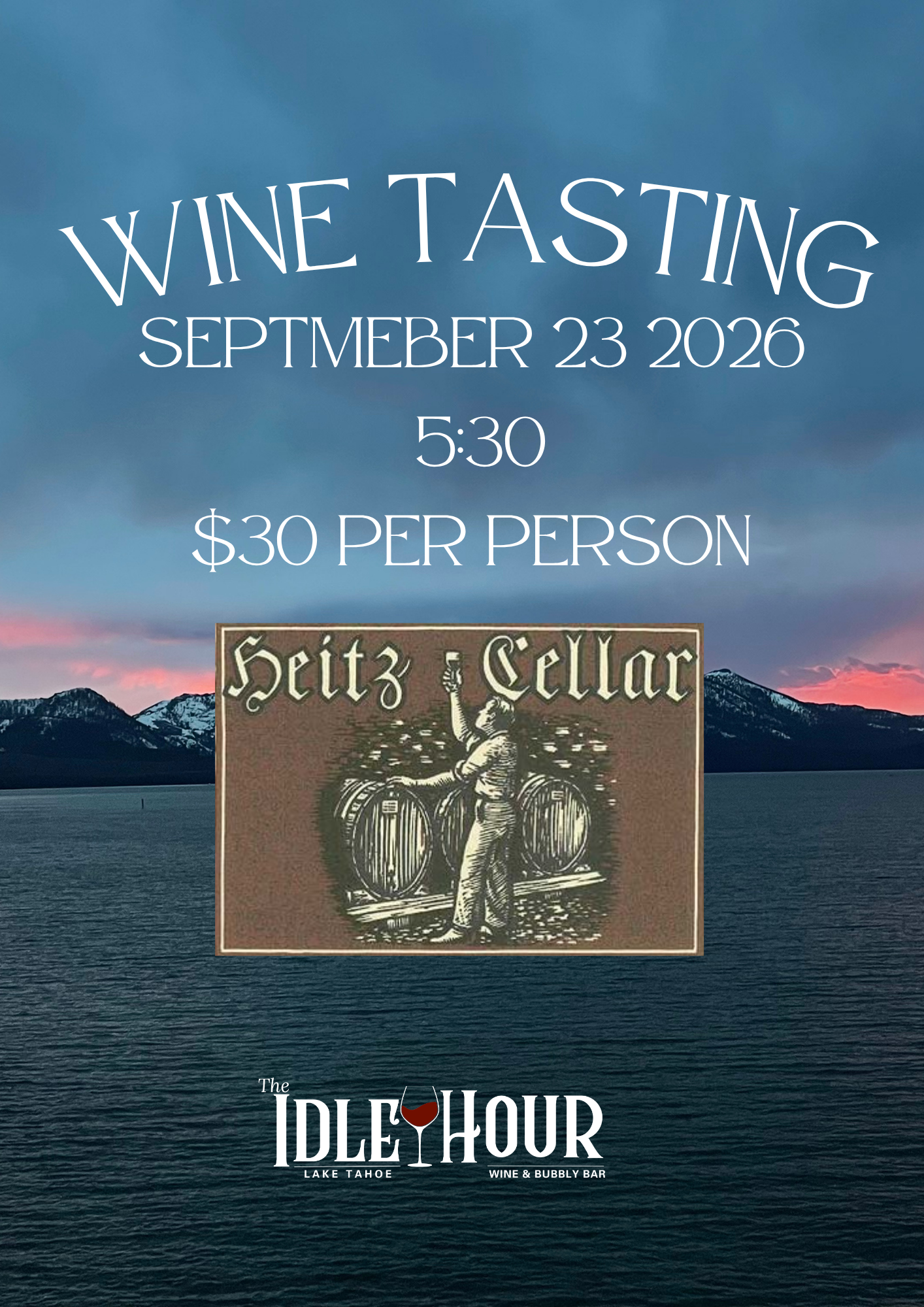 September 23 Wine tasting